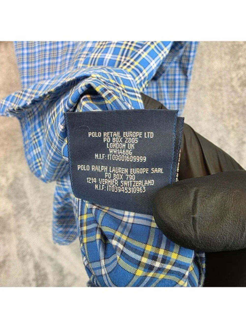 Ralph Lauren Shirt Boys Large 16/18 Blue Plaid Long Sleeve Button Up Casual